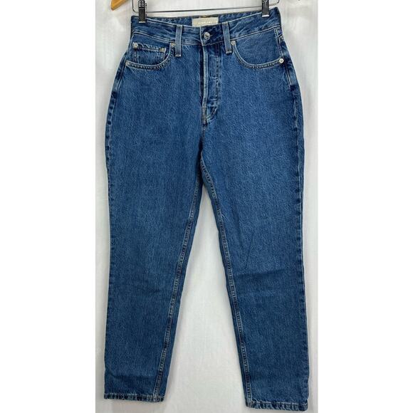 Everlane 90s Cheeky Straight Leg High Rise Jeans Medium Wash Size 27 - Picture 2 of 8